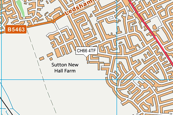 CH66 4TF map - OS VectorMap District (Ordnance Survey)