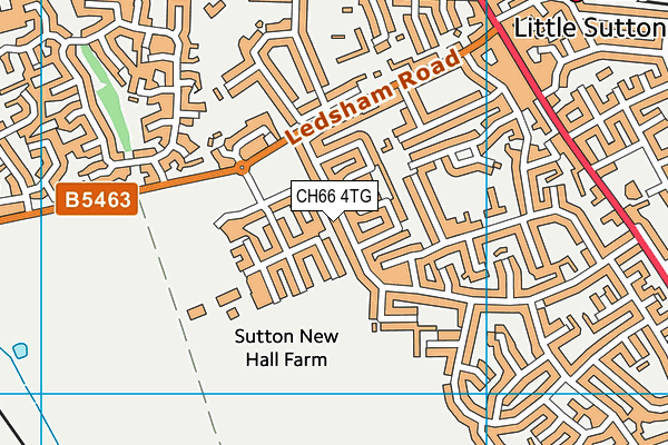 CH66 4TG map - OS VectorMap District (Ordnance Survey)