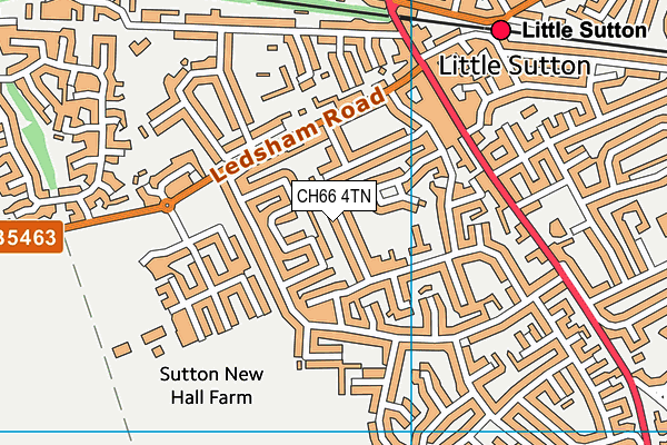 CH66 4TN map - OS VectorMap District (Ordnance Survey)