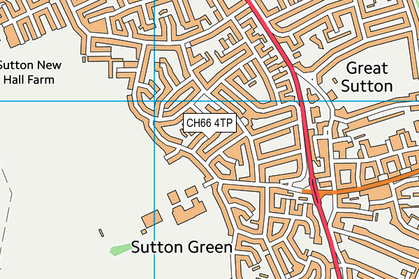 CH66 4TP map - OS VectorMap District (Ordnance Survey)