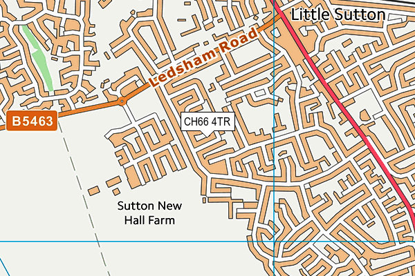 CH66 4TR map - OS VectorMap District (Ordnance Survey)