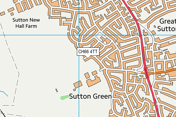 CH66 4TT map - OS VectorMap District (Ordnance Survey)