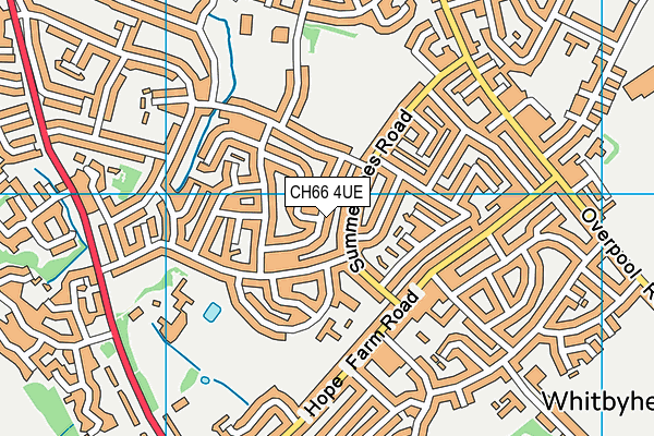 CH66 4UE map - OS VectorMap District (Ordnance Survey)