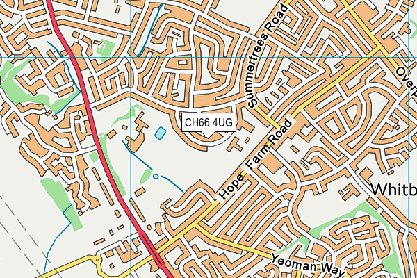 CH66 4UG map - OS VectorMap District (Ordnance Survey)