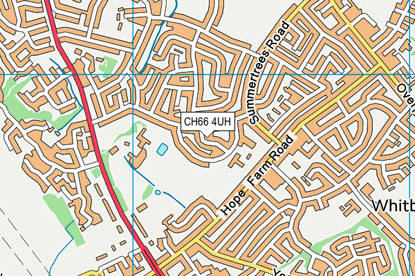 CH66 4UH map - OS VectorMap District (Ordnance Survey)