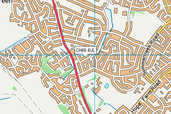 CH66 4UL map - OS VectorMap District (Ordnance Survey)