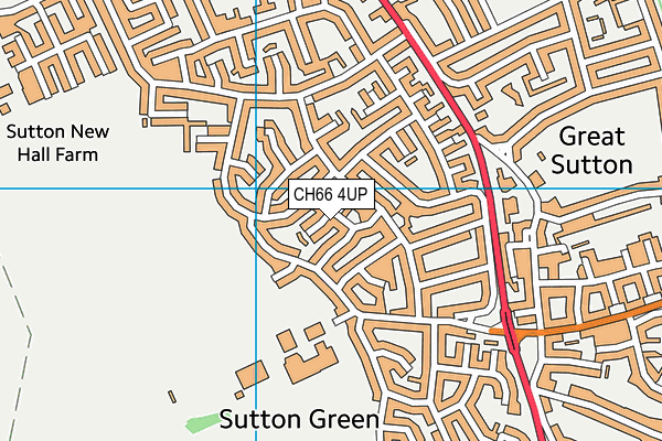 CH66 4UP map - OS VectorMap District (Ordnance Survey)