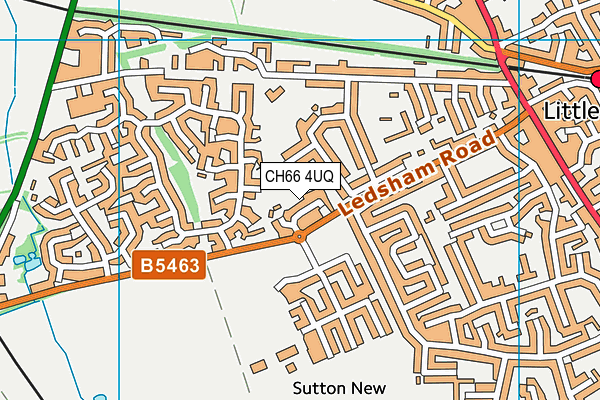 CH66 4UQ map - OS VectorMap District (Ordnance Survey)