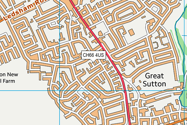 CH66 4US map - OS VectorMap District (Ordnance Survey)