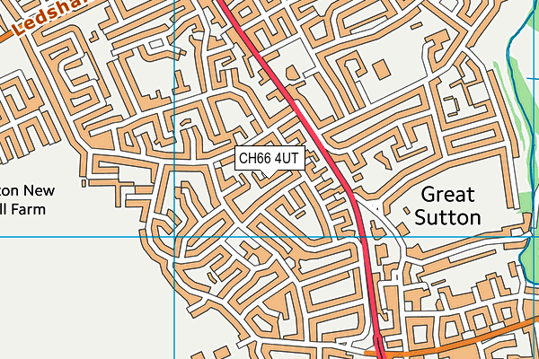 CH66 4UT map - OS VectorMap District (Ordnance Survey)