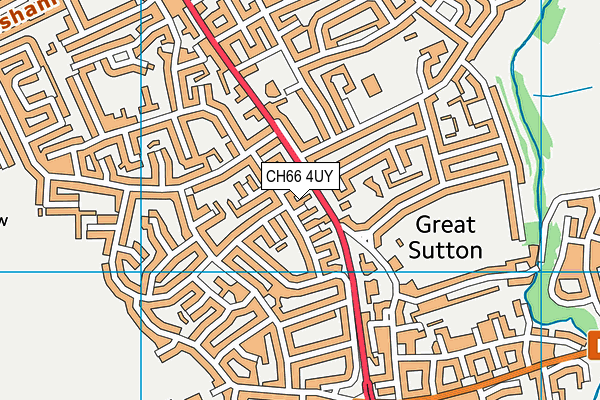 CH66 4UY map - OS VectorMap District (Ordnance Survey)