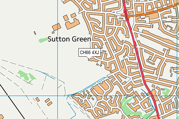 CH66 4XJ map - OS VectorMap District (Ordnance Survey)