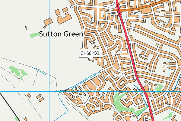 CH66 4XL map - OS VectorMap District (Ordnance Survey)