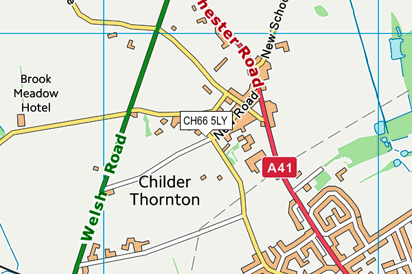 CH66 5LY map - OS VectorMap District (Ordnance Survey)