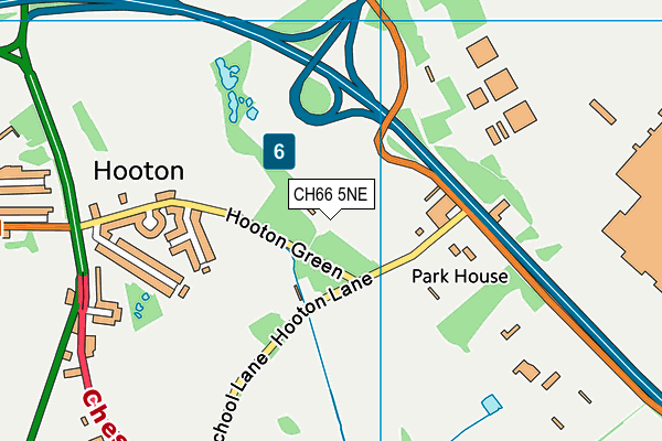 CH66 5NE map - OS VectorMap District (Ordnance Survey)