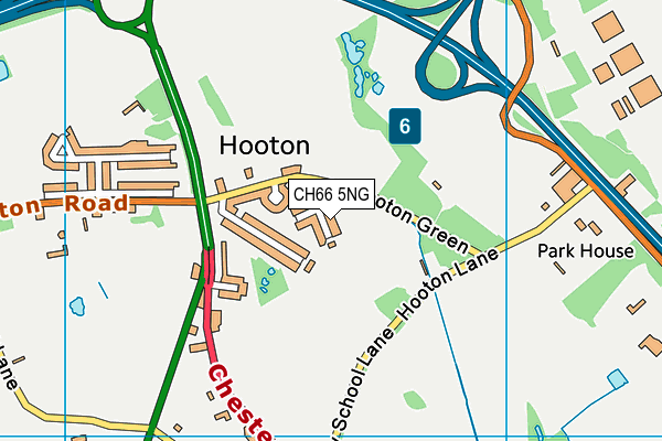 CH66 5NG map - OS VectorMap District (Ordnance Survey)