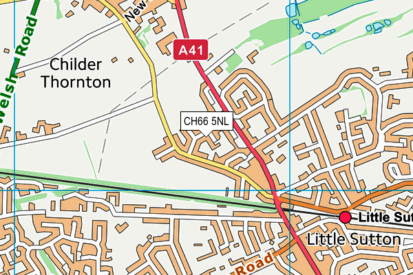 CH66 5NL map - OS VectorMap District (Ordnance Survey)