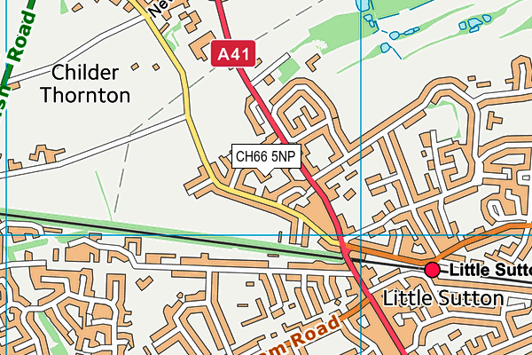 CH66 5NP map - OS VectorMap District (Ordnance Survey)