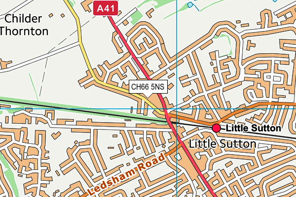 CH66 5NS map - OS VectorMap District (Ordnance Survey)