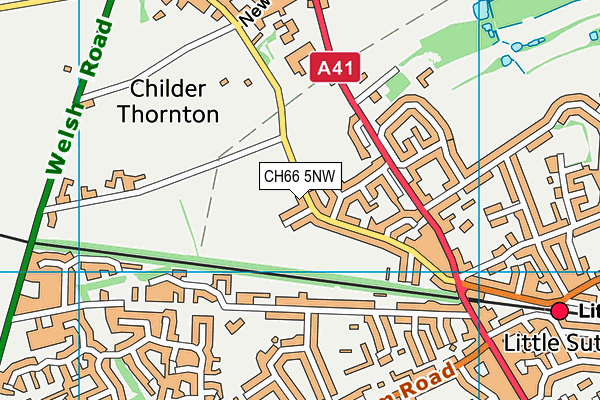 CH66 5NW map - OS VectorMap District (Ordnance Survey)