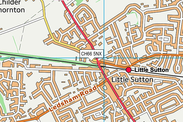 CH66 5NX map - OS VectorMap District (Ordnance Survey)