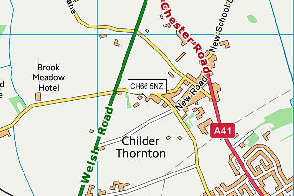 CH66 5NZ map - OS VectorMap District (Ordnance Survey)