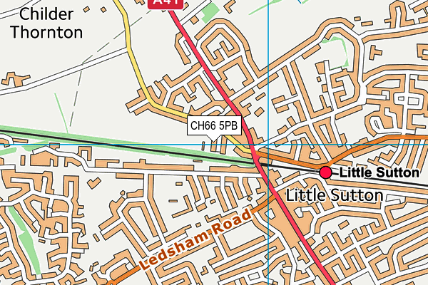 CH66 5PB map - OS VectorMap District (Ordnance Survey)