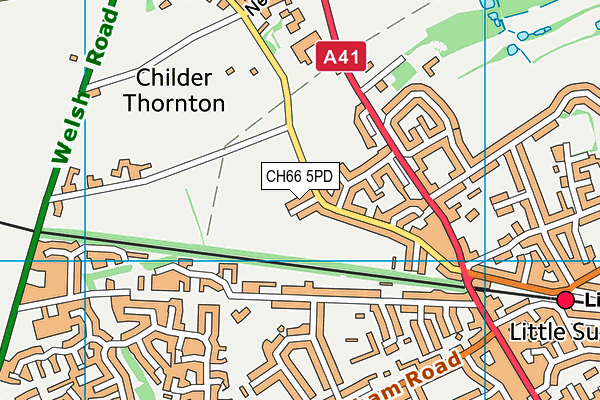 CH66 5PD map - OS VectorMap District (Ordnance Survey)