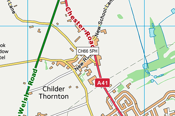 CH66 5PH map - OS VectorMap District (Ordnance Survey)