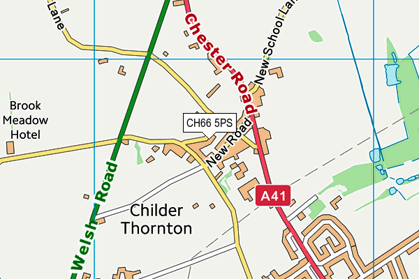 CH66 5PS map - OS VectorMap District (Ordnance Survey)