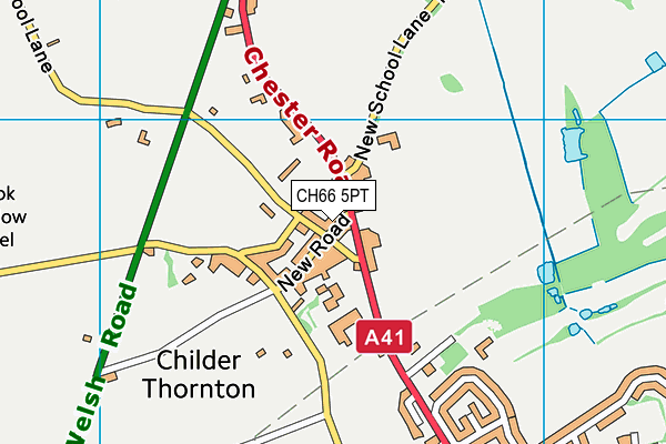 CH66 5PT map - OS VectorMap District (Ordnance Survey)