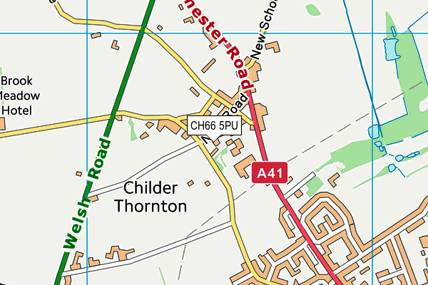 CH66 5PU map - OS VectorMap District (Ordnance Survey)