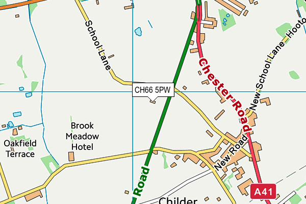 CH66 5PW map - OS VectorMap District (Ordnance Survey)