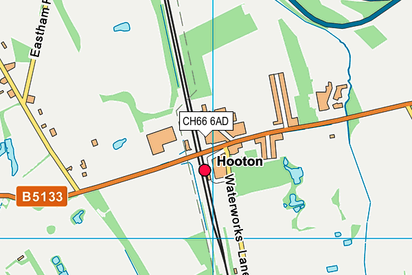 CH66 6AD map - OS VectorMap District (Ordnance Survey)