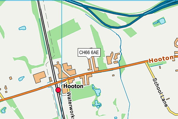 CH66 6AE map - OS VectorMap District (Ordnance Survey)