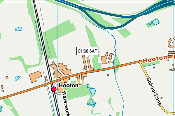 CH66 6AF map - OS VectorMap District (Ordnance Survey)