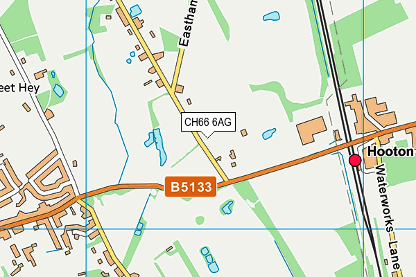 CH66 6AG map - OS VectorMap District (Ordnance Survey)