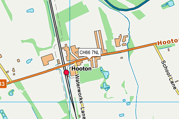 CH66 7NL map - OS VectorMap District (Ordnance Survey)