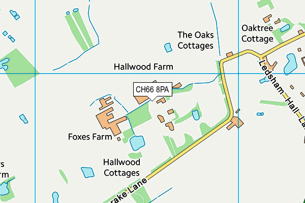 CH66 8PA map - OS VectorMap District (Ordnance Survey)