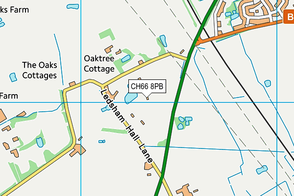 CH66 8PB map - OS VectorMap District (Ordnance Survey)