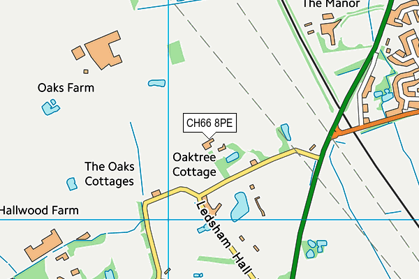 CH66 8PE map - OS VectorMap District (Ordnance Survey)