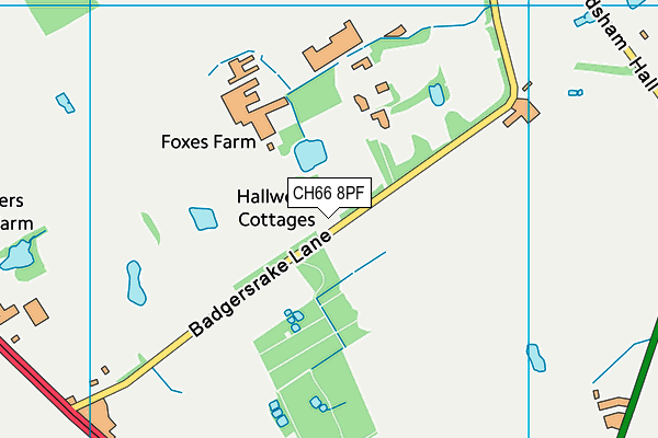 CH66 8PF map - OS VectorMap District (Ordnance Survey)