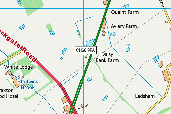 CH66 9PA map - OS VectorMap District (Ordnance Survey)