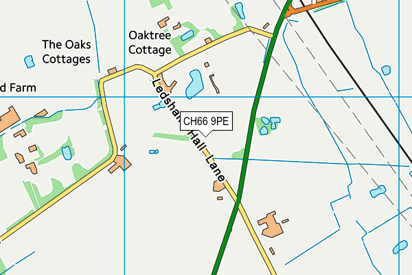 CH66 9PE map - OS VectorMap District (Ordnance Survey)