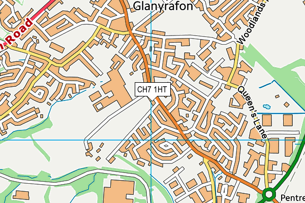 CH7 1HT map - OS VectorMap District (Ordnance Survey)