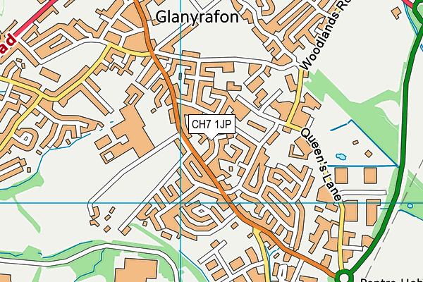 CH7 1JP map - OS VectorMap District (Ordnance Survey)