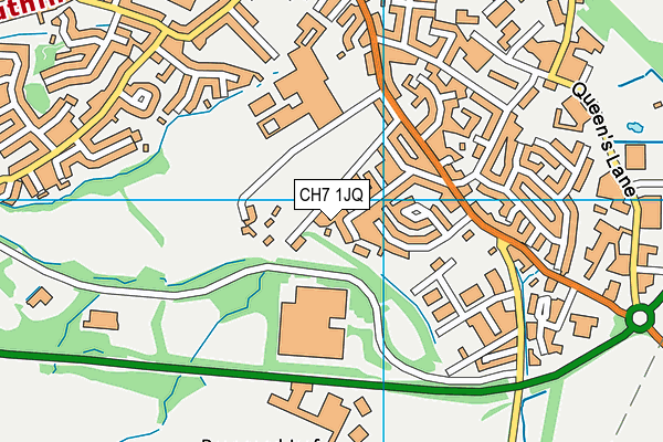 CH7 1JQ map - OS VectorMap District (Ordnance Survey)