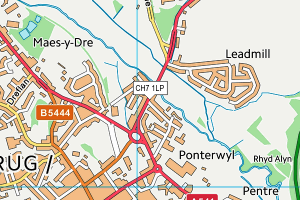 CH7 1LP map - OS VectorMap District (Ordnance Survey)