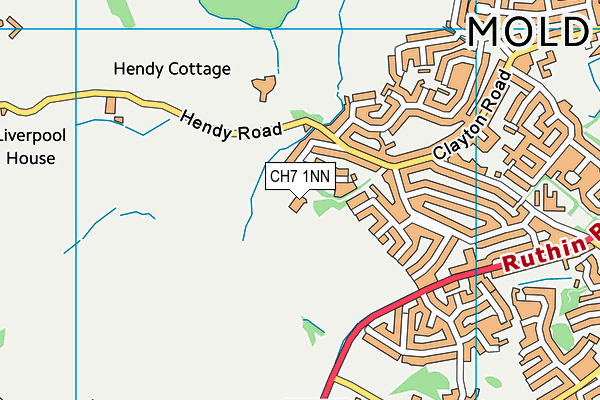 CH7 1NN map - OS VectorMap District (Ordnance Survey)