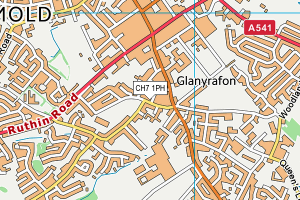 CH7 1PH map - OS VectorMap District (Ordnance Survey)